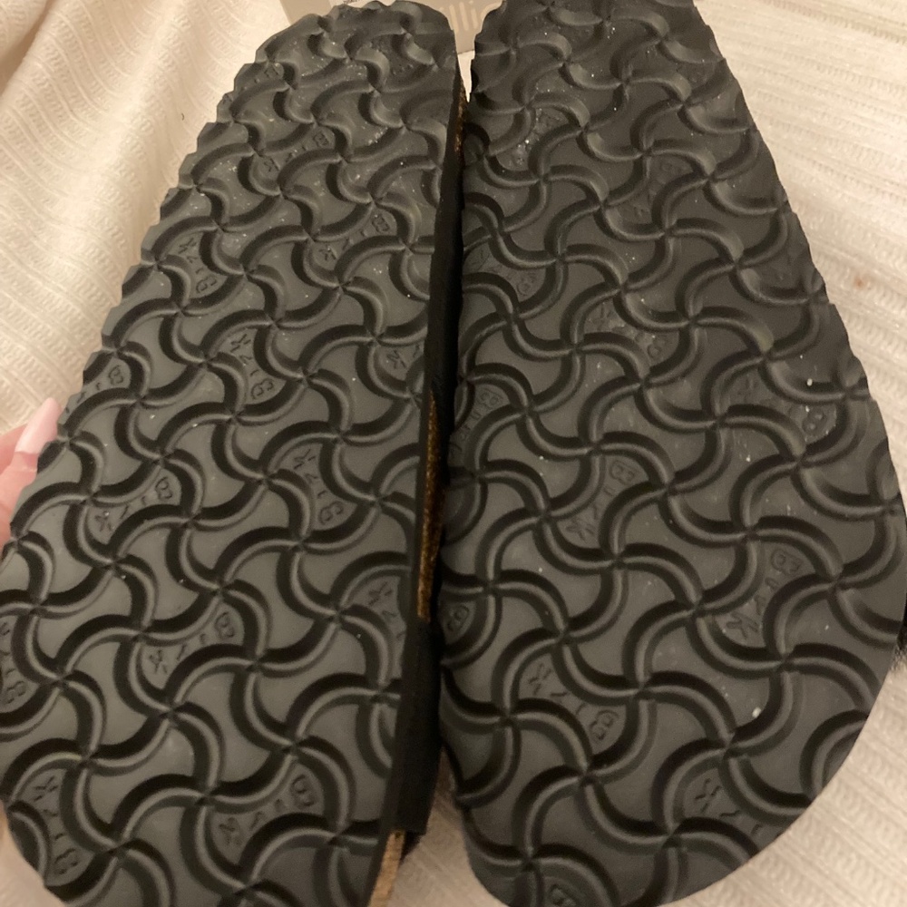 Birkenstock Papilio Daytona black shearling sz 37 - Picture 3 of 3